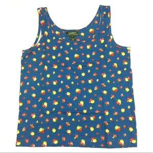Lauren Ralph Lauren Blue Floral Tank Top